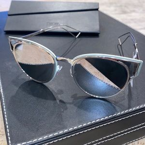 Christian Dior Reflective Silver Sunglasses BNWT